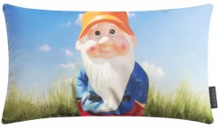 Magma Kissen "Gartenzwerg" blau^ Dekokissen