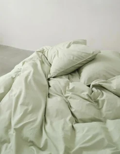 Marc O`Polo Marc O'Polo-Renf.-Bettwäsche grün^ Linon-Renforce