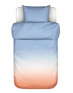 Satin>Marc O'Polo Satin-Bettwäsche blau