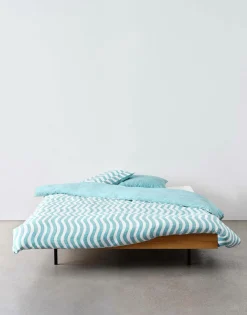Satin>Marc O'Polo Satin-Bettwäsche blau