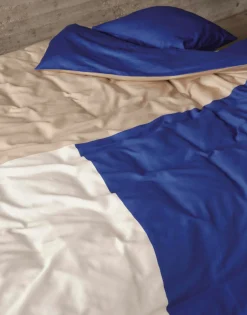 Linon-Renforce|Satin>Marc O'Polo Satin-Bettwäsche blau