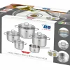 Topfsets>M&K by Elo Topfset 5tlg. silberfarben