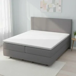 MONDO Boxspringbett grau^ Boxspringbetten|Betten