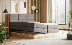 MONDO Boxspringbett grau^ Boxspringbetten|Betten