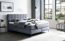 MONDO Boxspringbett grau^ Boxspringbetten|Betten