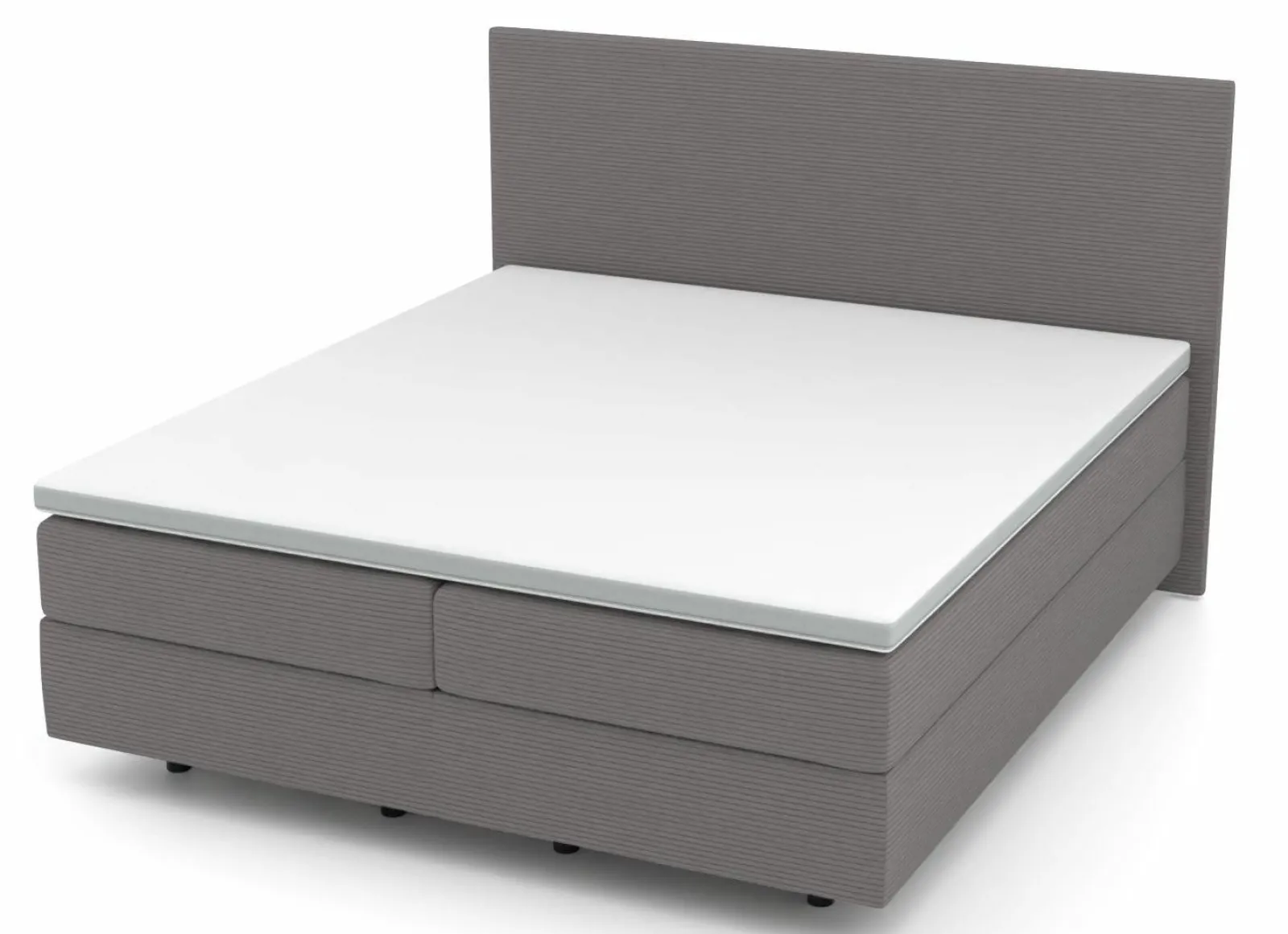 MONDO Boxspringbett grau^ Boxspringbetten|Betten