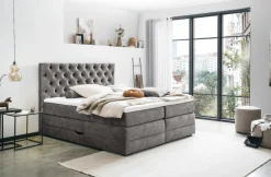 Boxspringbetten|Betten>MONDO Boxspringbett grau