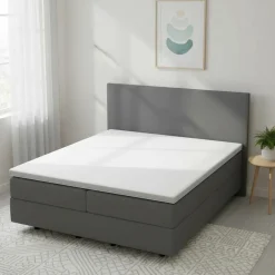 MONDO Boxspringbett grau^ Boxspringbetten|Betten