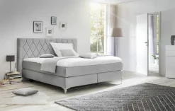 MONDO Boxspringbett grau^ Boxspringbetten|Betten
