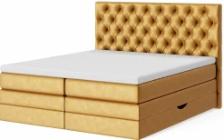 MONDO Boxspringbett orangebraun^ Boxspringbetten|Betten