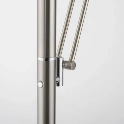 Stehleuchten>MONDO LED-Stehleuchte 2flg silberfarben