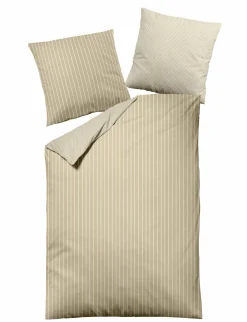 MONDO Mako-Satin-Bettwäsche beige^ Satin