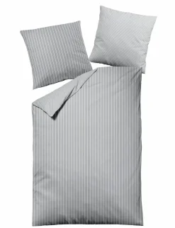 MONDO Mako-Satin-Bettwäsche grausilberfarben^ Satin