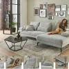 Sofas & Couches>MONDO Polstergarnitur grau