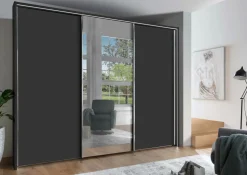 MONDO Schwebetürenschrank grau^ Kleiderschränke
