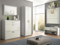 MONDO Stand-Mehrzweckschrank silberfarben^ Garderoben