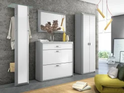 MONDO Stand-Schuhschrank silberfarben^ Garderoben