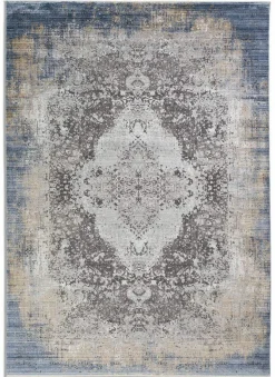 MONDO Webteppich modern graublau^ Moderne Teppiche