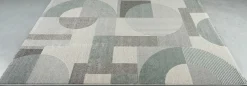 MONDO Webteppich modern weißgraublau^ Moderne Teppiche