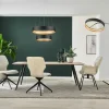 Pendelleuchten>Musterring LED-Pendelleuchte 1flg schwarzgoldfarben