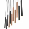 Pendelleuchten>Musterring LED-Pendelleuchte 11flg schwarz