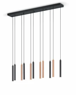 Pendelleuchten>Musterring LED-Pendelleuchte 11flg schwarz