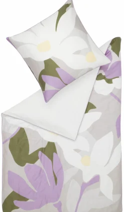Satin>Musterring Satin-Bettwäsche violett