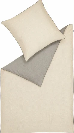 Satin>Musterring Satin-Bettwäsche grau