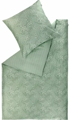 Satin>Musterring Satin-Bettwäsche grün