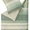 Satin>Musterring Satin-Bettwäsche grün