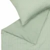 Satin>Musterring Satin-Bettwäsche grün