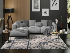 Musterring Webteppich modern blau^ Moderne Teppiche