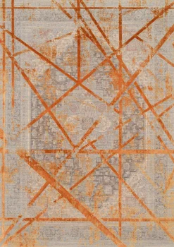 Musterring Webteppich modern grauorange^ Moderne Teppiche