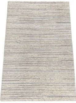 Moderne Teppiche>Nord Süd Moderner Nepal Teppich beige