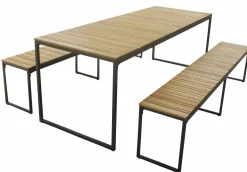 Gartentischgruppen>OUTDOOR Dining-Set braun