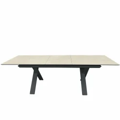 OUTDOOR Garten Ausziehtisch beigegrau^ Gartentische Ausziehbar