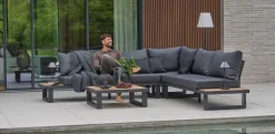 Gartenlounge Sets>OUTDOOR Garten-Eckgarnitur braungrau