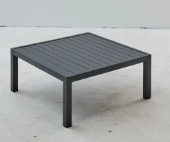 Loungetische>OUTDOOR Gartenhocker Aluminium grau