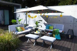 OUTDOOR Gartenhocker/Beistelltisch grau^ Loungehocker