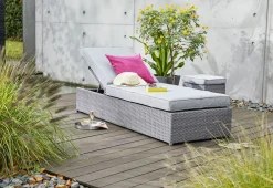 OUTDOOR Gartenliege Einzelelement grau^ Gartenliegen