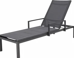 OUTDOOR Gartenliege/Sonnenliege Alu grau^ Gartenliegen
