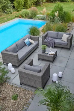 OUTDOOR Gartenlounge 2- Sitzer braungrau^ Gartensofas