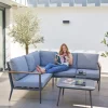 OUTDOOR Gartenlounge Eckset 3-teilig^ Gartenlounge Sets