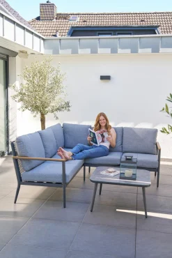 OUTDOOR Gartenlounge Eckset 3-teilig^ Gartenlounge Sets