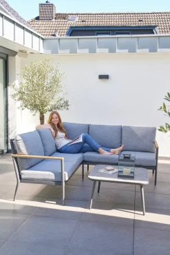 OUTDOOR Gartenlounge Eckset 3-teilig^ Gartenlounge Sets