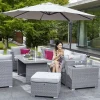 OUTDOOR Gartenlounge Mitteltisch grau^ Loungetische