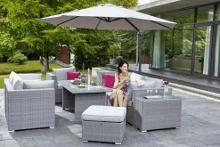 OUTDOOR Gartenlounge Mitteltisch grau^ Loungetische