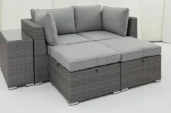 OUTDOOR Gartenlounge Mitteltisch grau^ Loungetische
