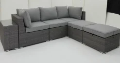 Lounge Sessel>OUTDOOR Gartenlounge Mittelelement grau
