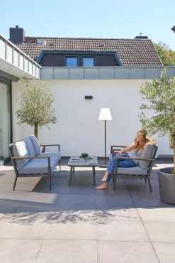 OUTDOOR Gartenlounge Set 4-teilig grau^ Gartenlounge Sets